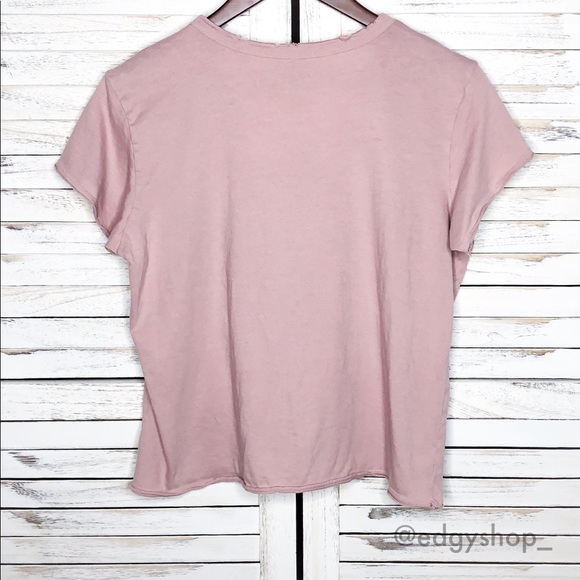 Def Leppard Distressed Choker Cropped Band T-Shirt - Picture 3 of 7